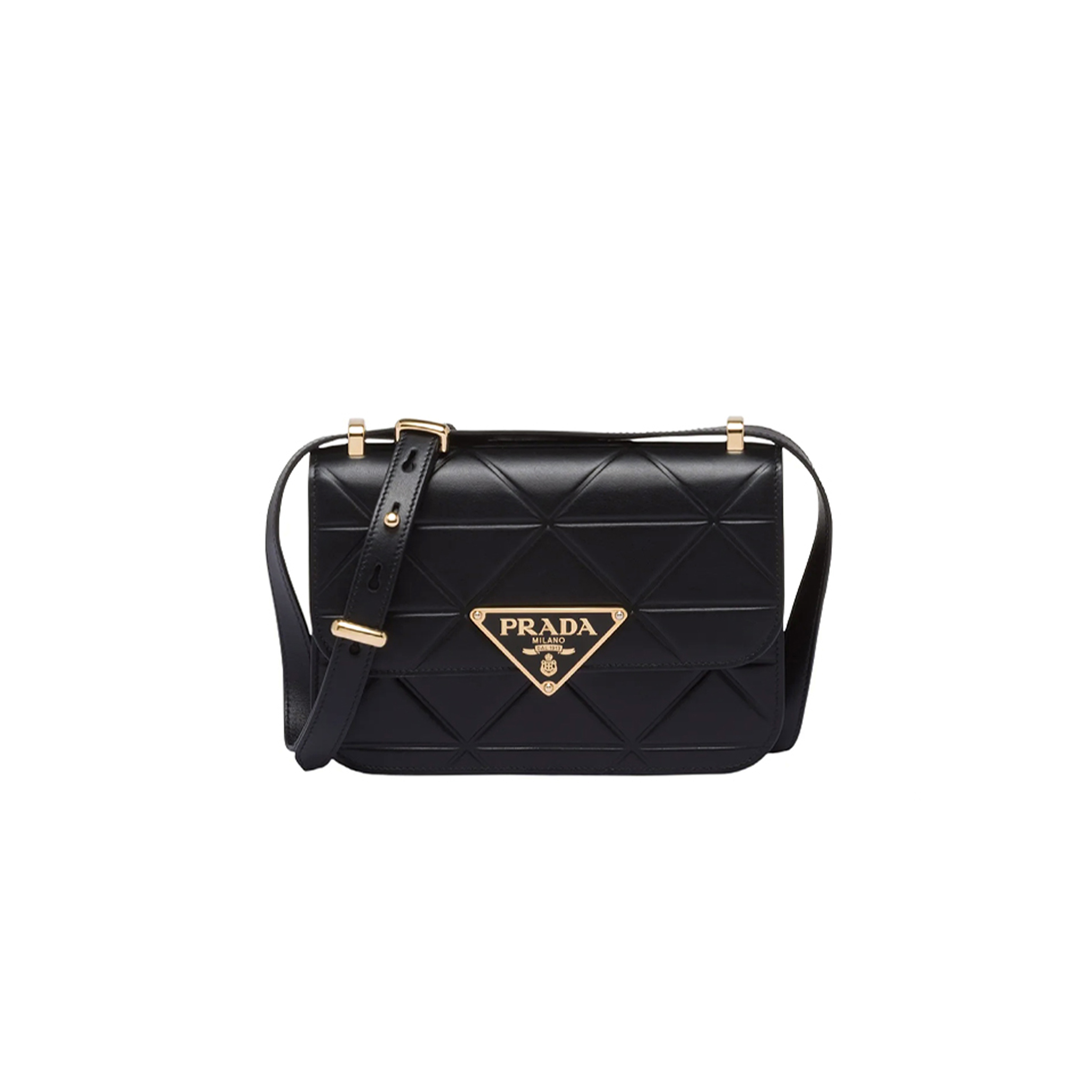 PRADA SMALL TRIANGLE QUILTED SHOULDER BAG 1BD320 (22*16*6cm) 